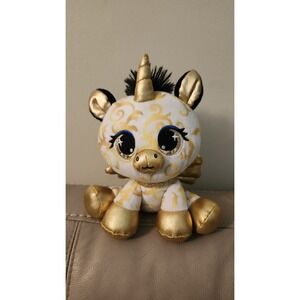P.Lushes Pets GUND Vera Von Corn White/Gold Glitter Collar Stuffed Animal‎ Plush